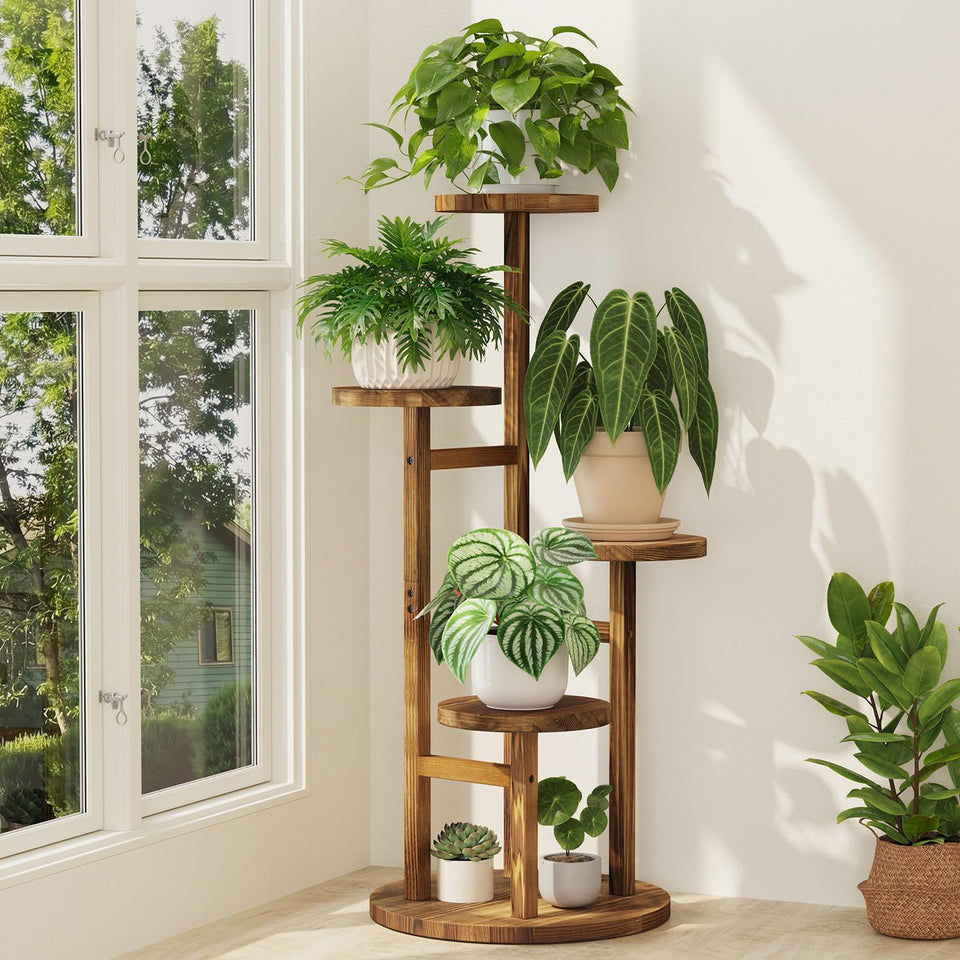 iDavosic.ly 4-tier plant stand indoor corner display for organized greenery.
