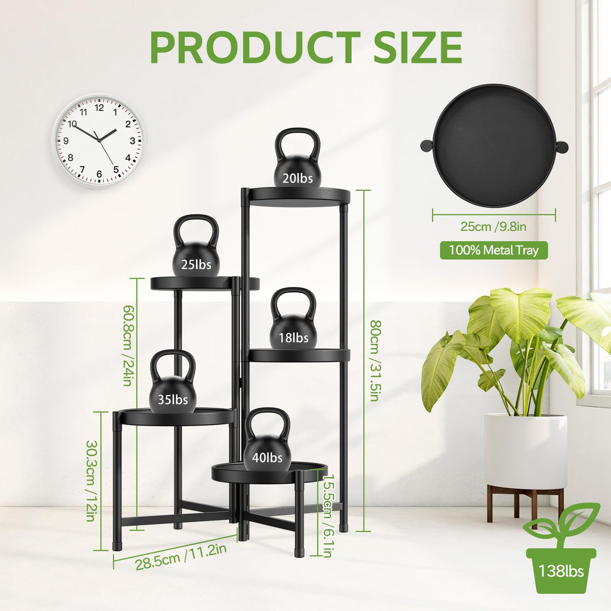 iDavosic.ly center pole with angle adjustment for corner placement.