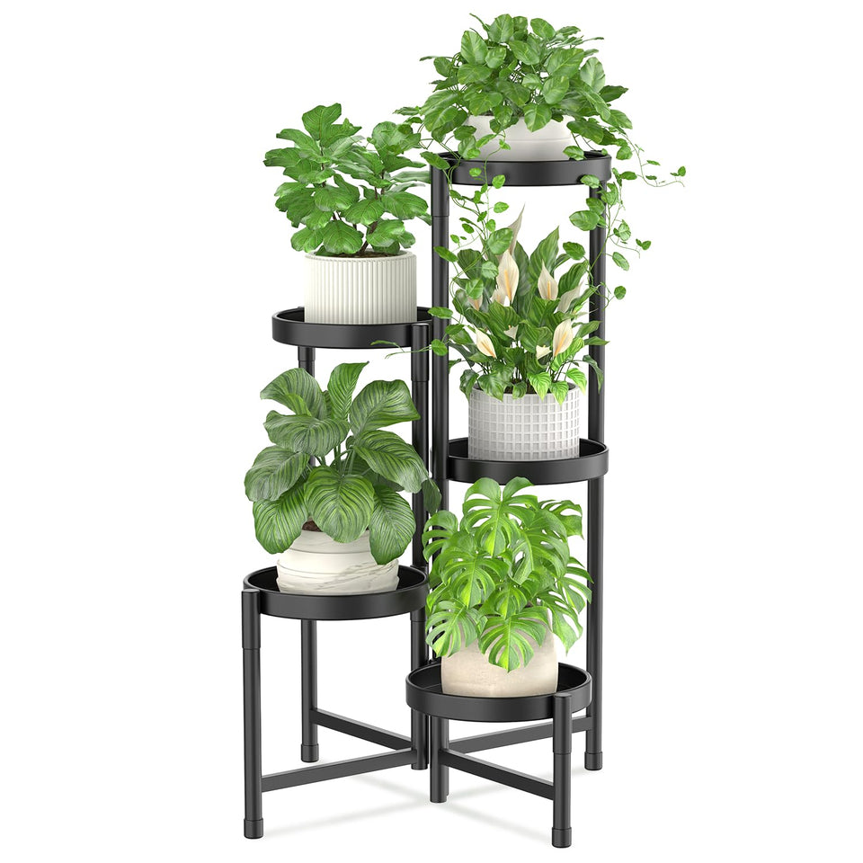iDavosic.ly plant stand 5-tier corner display for versatile indoor and outdoor use