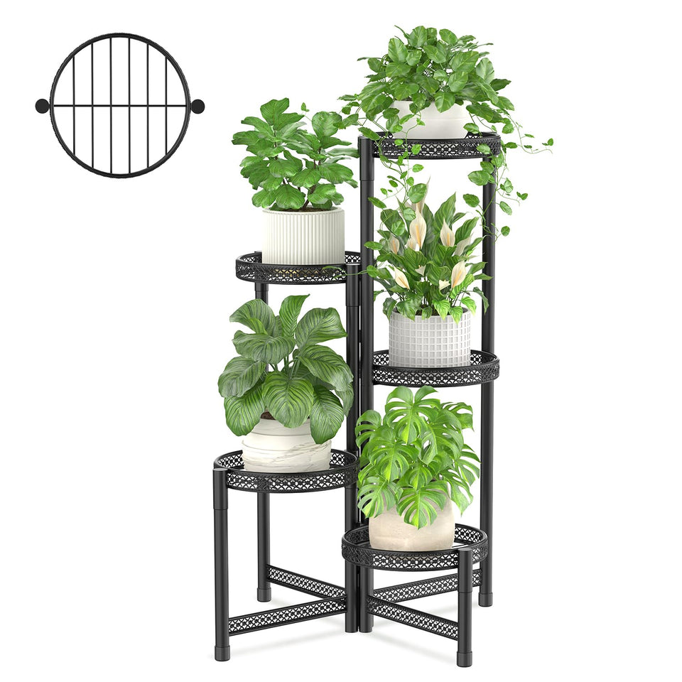 iDavosic.ly 5-tier plant stand corner display for compact indoor use