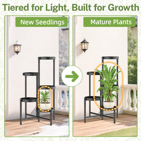 iDavosic.ly seamless trays keep soil and water contained, floors remain clean