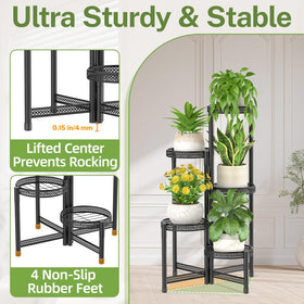 iDavosic.ly sturdy all-iron construction supports multiple pots