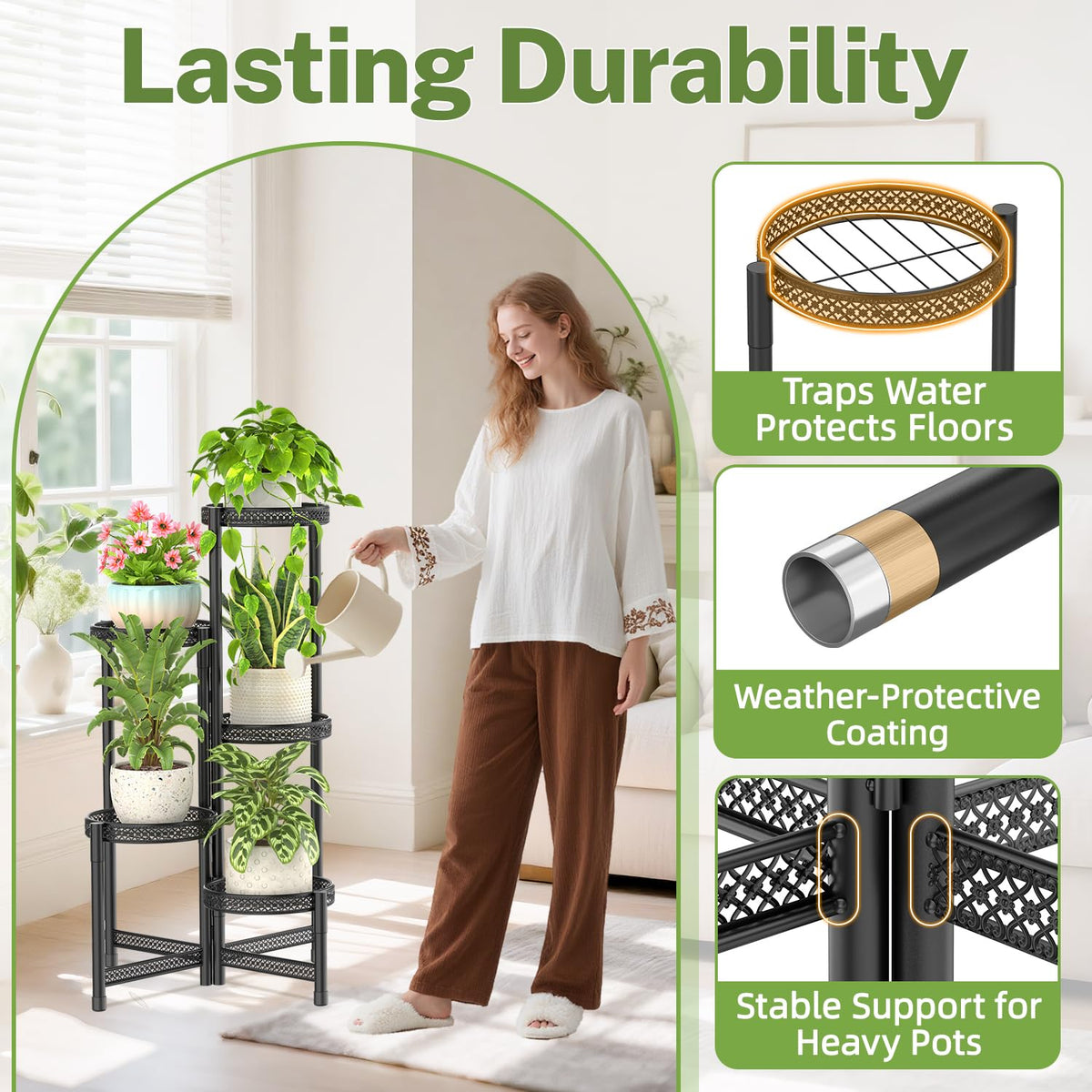 iDavosic.ly triangular support legs protect floors and stabilize the unit