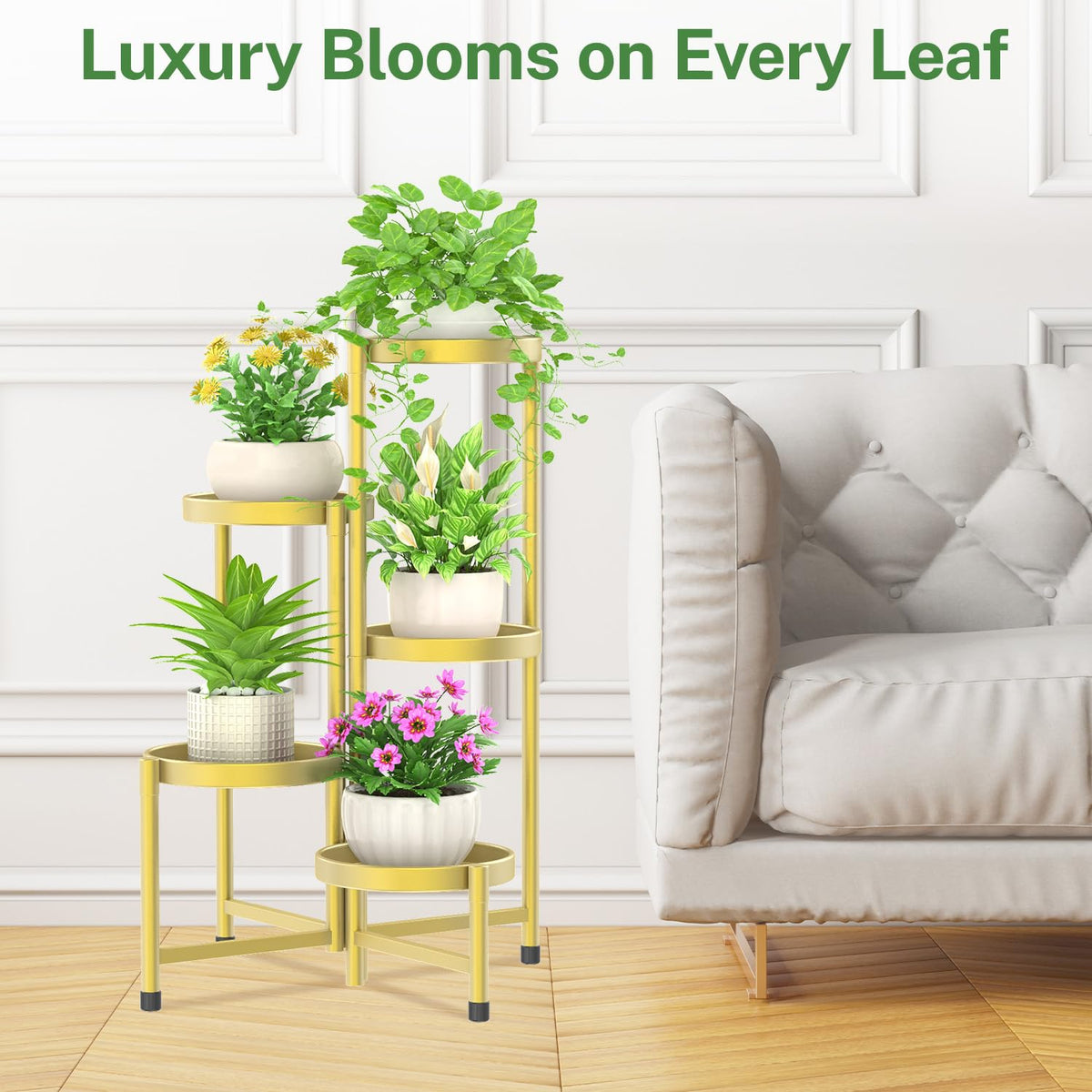 idavosic plant stand tier options fit compact spaces or large collections.