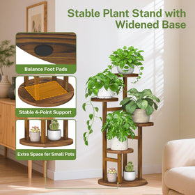 iDavosic.ly indoor plant stand featuring 7.8-inch trays for various pots.