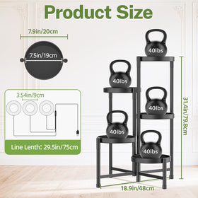 iDavosic.ly 5-tier corner stand creates a neat, space-saving plant display