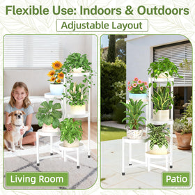 7.9-inch wide trays hold pots up to 7.5 inches and reduce spills.