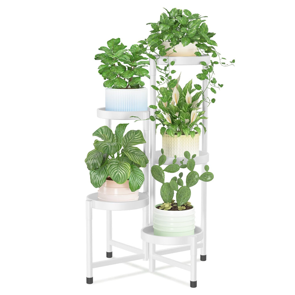 iDavosic.ly plant stand-assembly shows quick indoor setup for a tidy display.