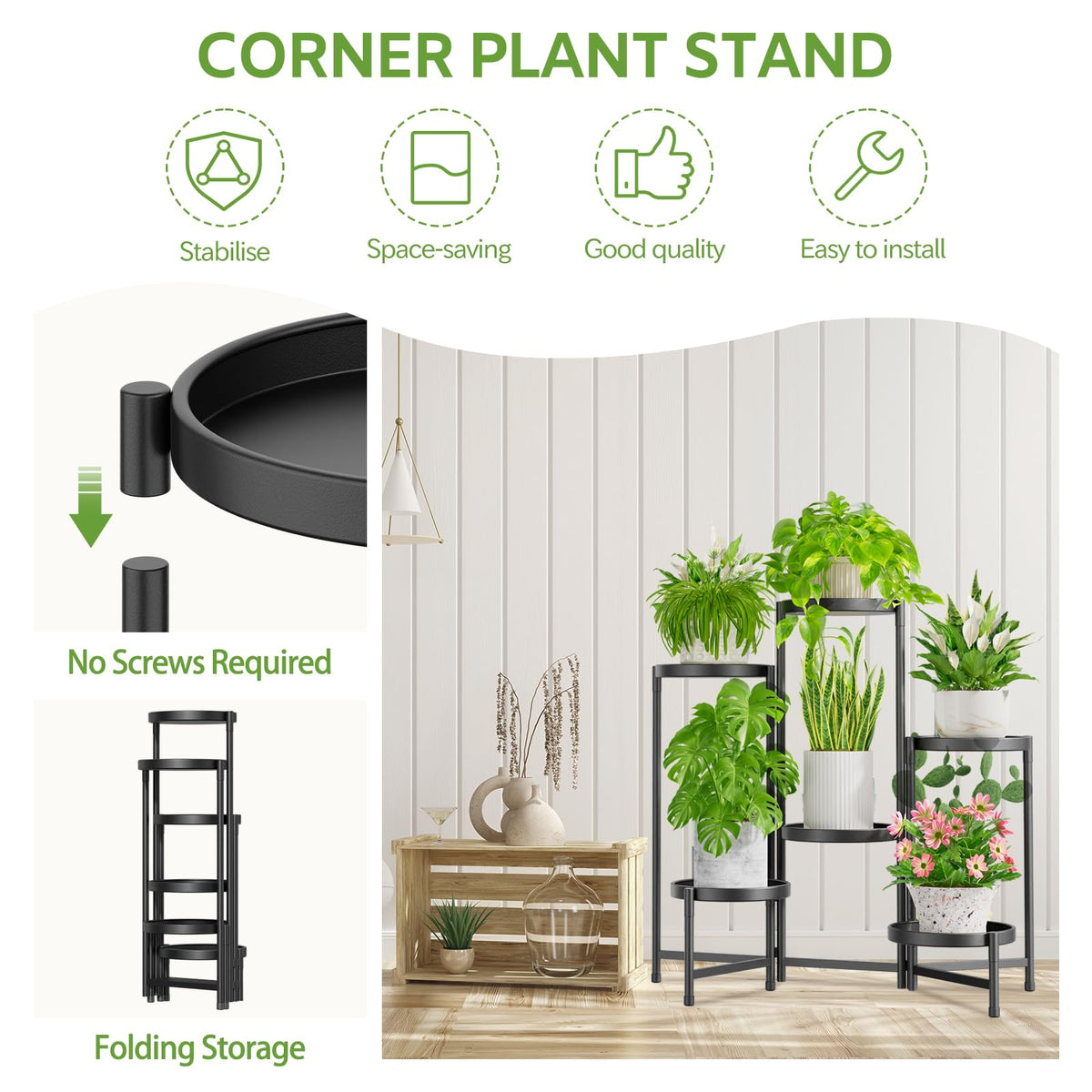 iDavosic.ly outer tiers tilt-adjust allow corner placement with balanced angles