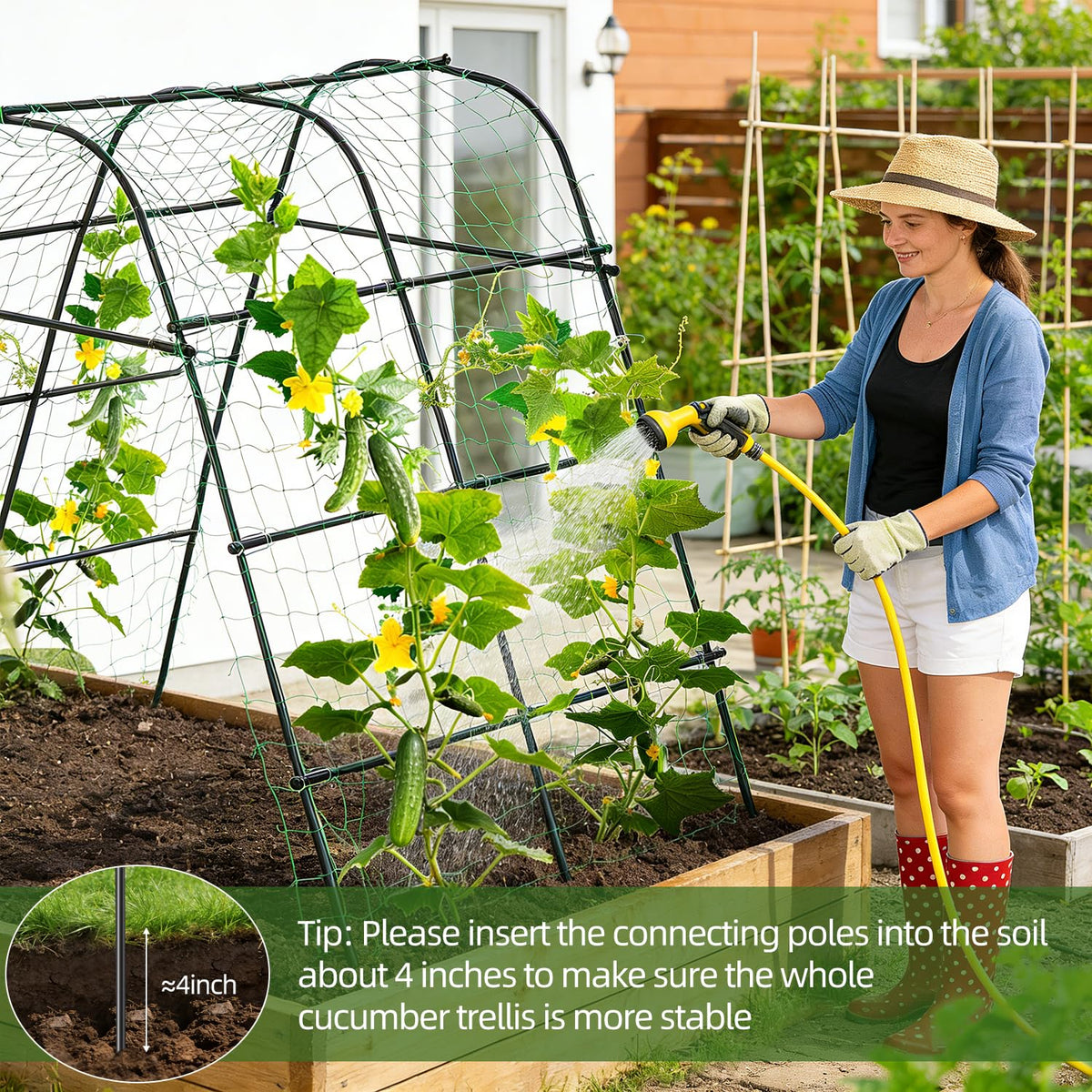 Plug-in design enables quick, tool-free assembly for IDEA FAMILY trellis