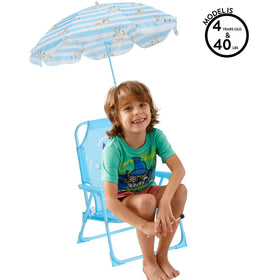 Idea Nuova Bluey chair low-seat design helps kids reach the ground
