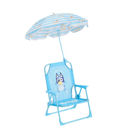 Idea Nuova Bluey kids outdoor chair with umbrella, ideal for sunny beach days