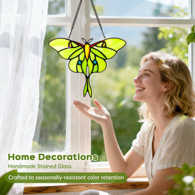IDEA SHOW 7.3 inch suncatcher offers easy indoor or outdoor display.