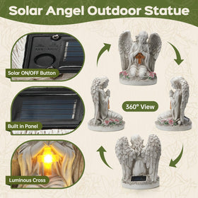 IDEA SHOW Easy Installation and Low Maintenance Angel Statue is sun-friendly