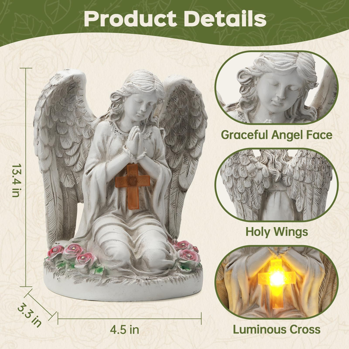 IDEA SHOW Exquisite Resin Angel showcases delicate details and weather-ready durability