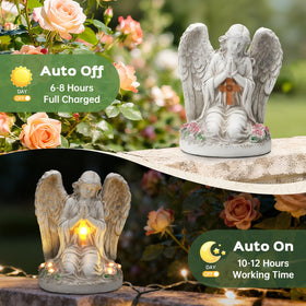 IDEA SHOW Solar-powered Auto On/Off Angel Light simplifies outdoor setup without wiring