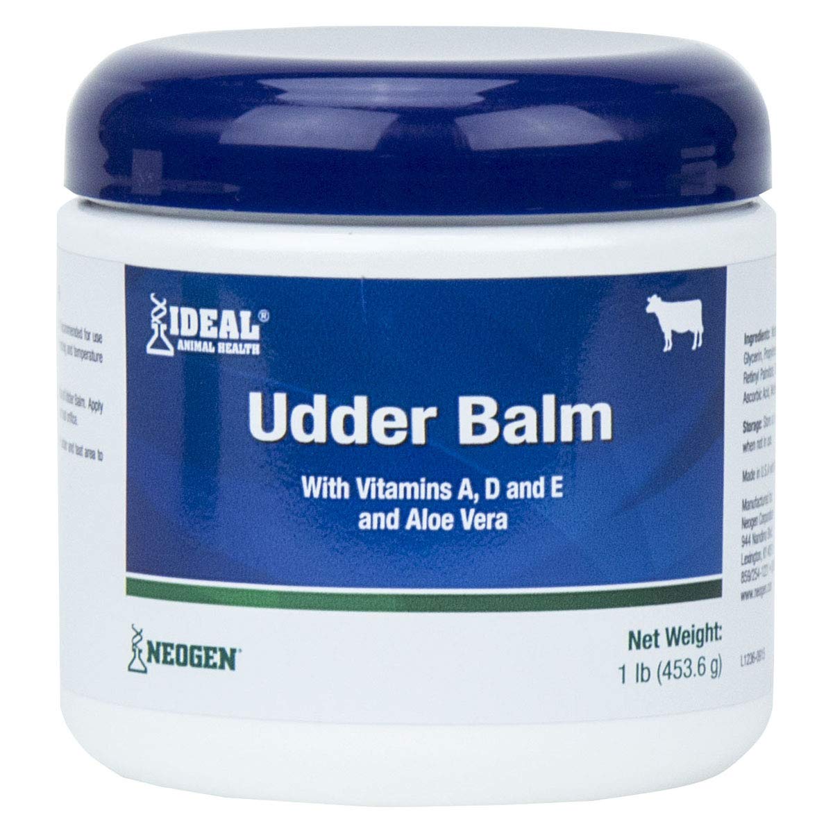 IDEAL Udder Balm jar ready to use for soothing dairy teats after milking