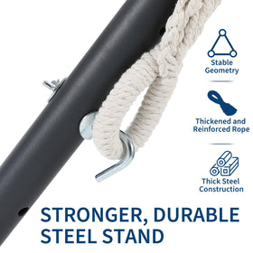 IDEALHOUSE adjustable stand hooks enable customized height and sag