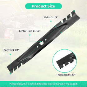 IDEASURE 21-inch mower blade in action on lawn for efficient cutting