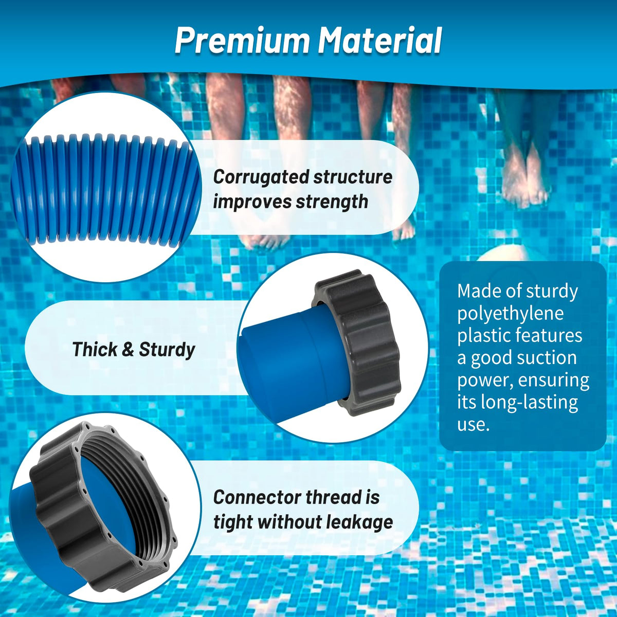 IDEASURE backwash application demonstrating drain hose use with sand filter systems.