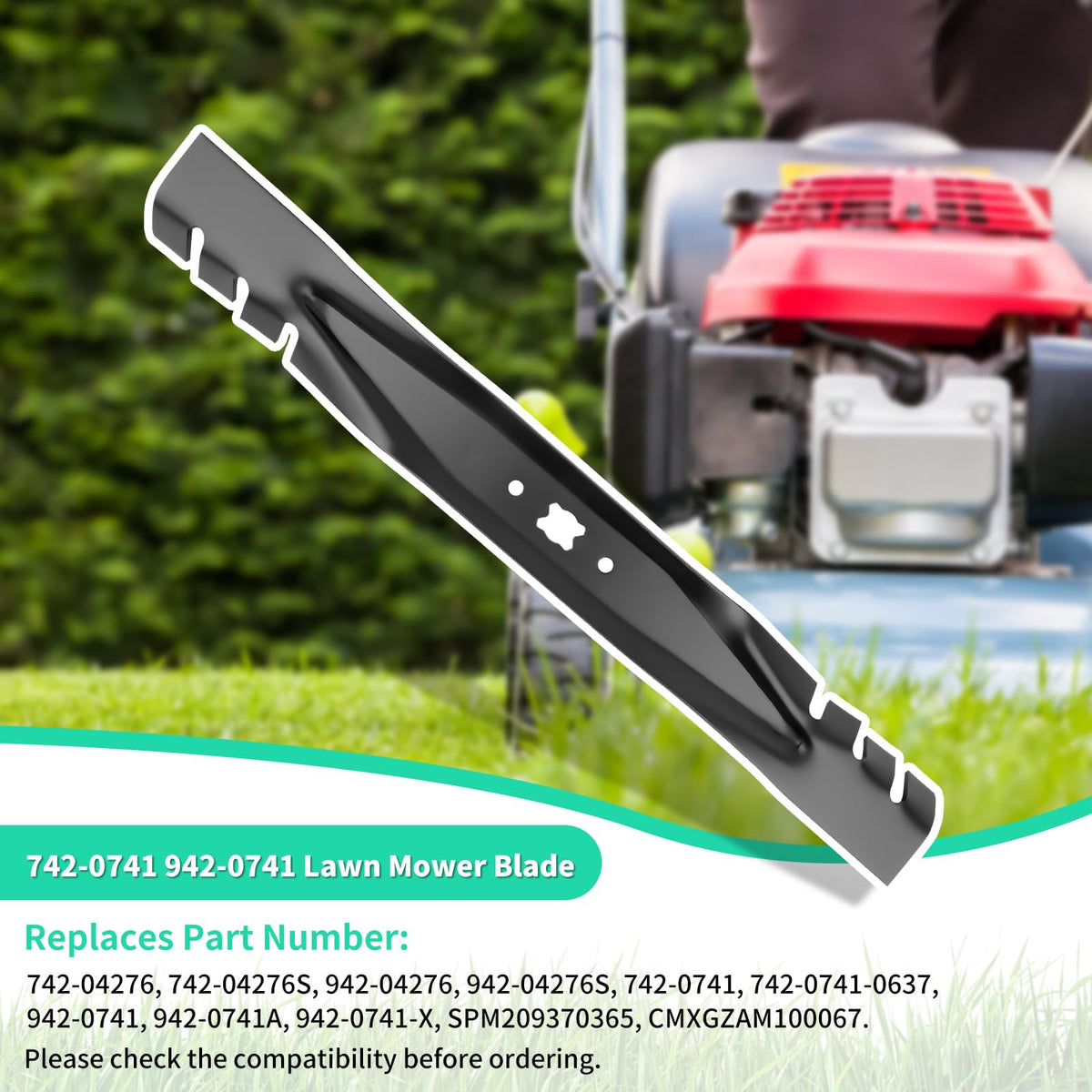 IDEASURE cub cadet compatibility blade for precise cut on varied terrain