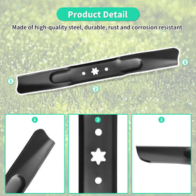 IDEASURE dual blade pack ready for quick replacement and continuous mowing.
