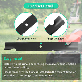 IDEASURE 60-inch blade provides even cuts across varied terrain.