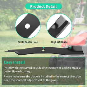 IDEASURE even-cut blades on varied terrain show precise mowing results