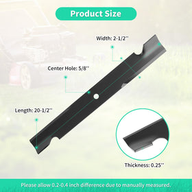 IDEASURE blade compatible with Exmark and Toro for quick replacement.
