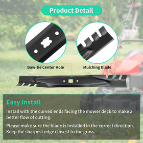 IDEASURE gator blade compatible with Troy-Bilt and MTD models for reliable use