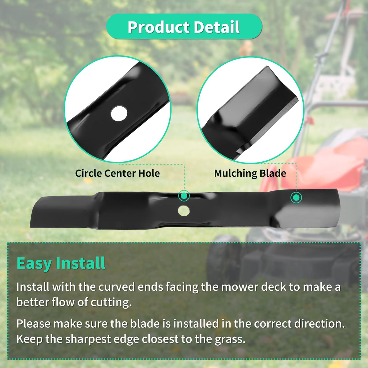 Thick single-piece steel IDEASURE M170642 blades for long-lasting use