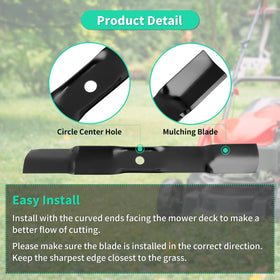Thick single-piece steel IDEASURE M170642 blades for long-lasting use