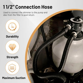 Close-up of IDEASURE hose length confirming rugged construction
