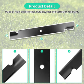 IDEASURE durable one-piece steel blade delivers long mowing life.