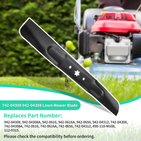 IDEASURE sturdy steel blade emphasizes durable cutting performance under tough grass.