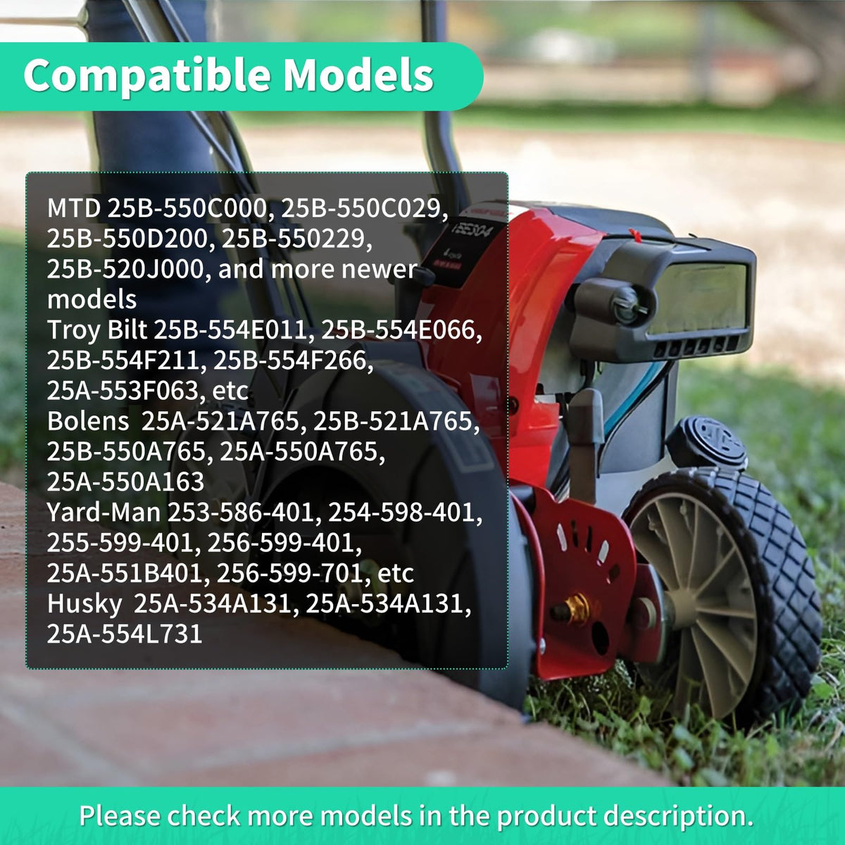 IDEASURE compatible with Yard Machines and Troy-Bilt edgers for versatile use.