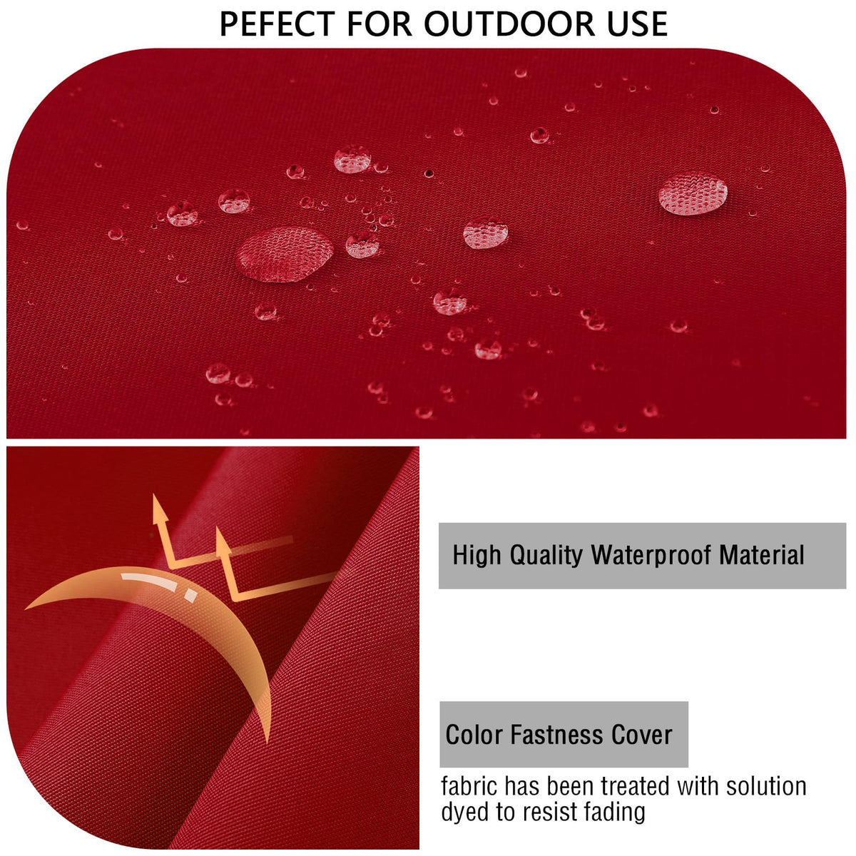 idee-home hidden-zip cushion red easy-care cover