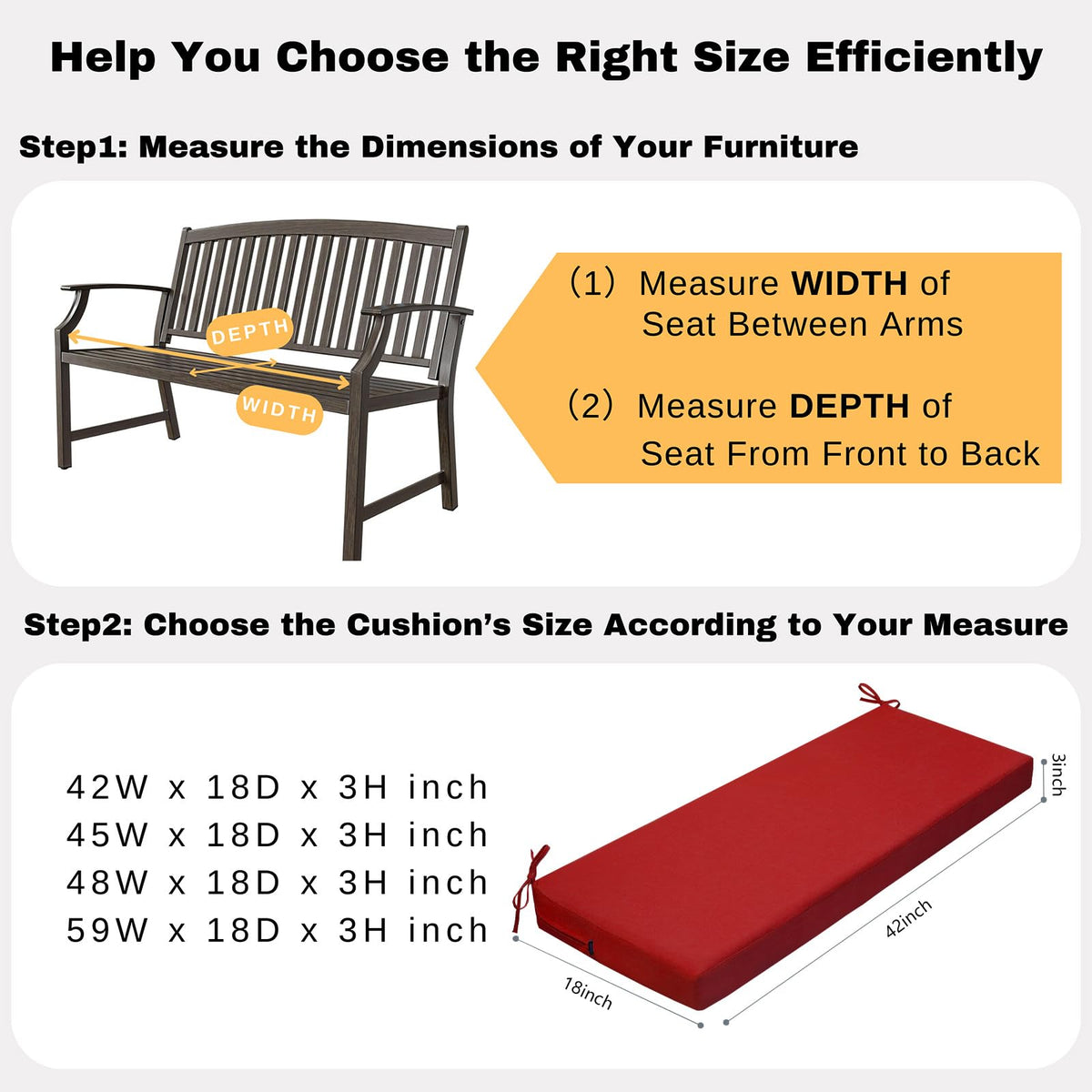 idee-home bench pad adds colorful, stylish upgrade to outdoor furniture