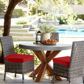 idee-home cushions with four ties stay securely attached to chairs