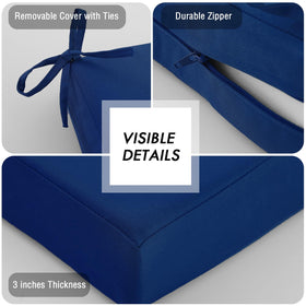 idee-home 3-inch high-density foam provides supportive comfort and retains shape.