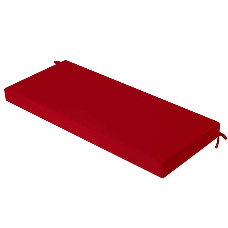 idee-home outdoor bench cushion red 48x18 for patio seating with waterproof cover