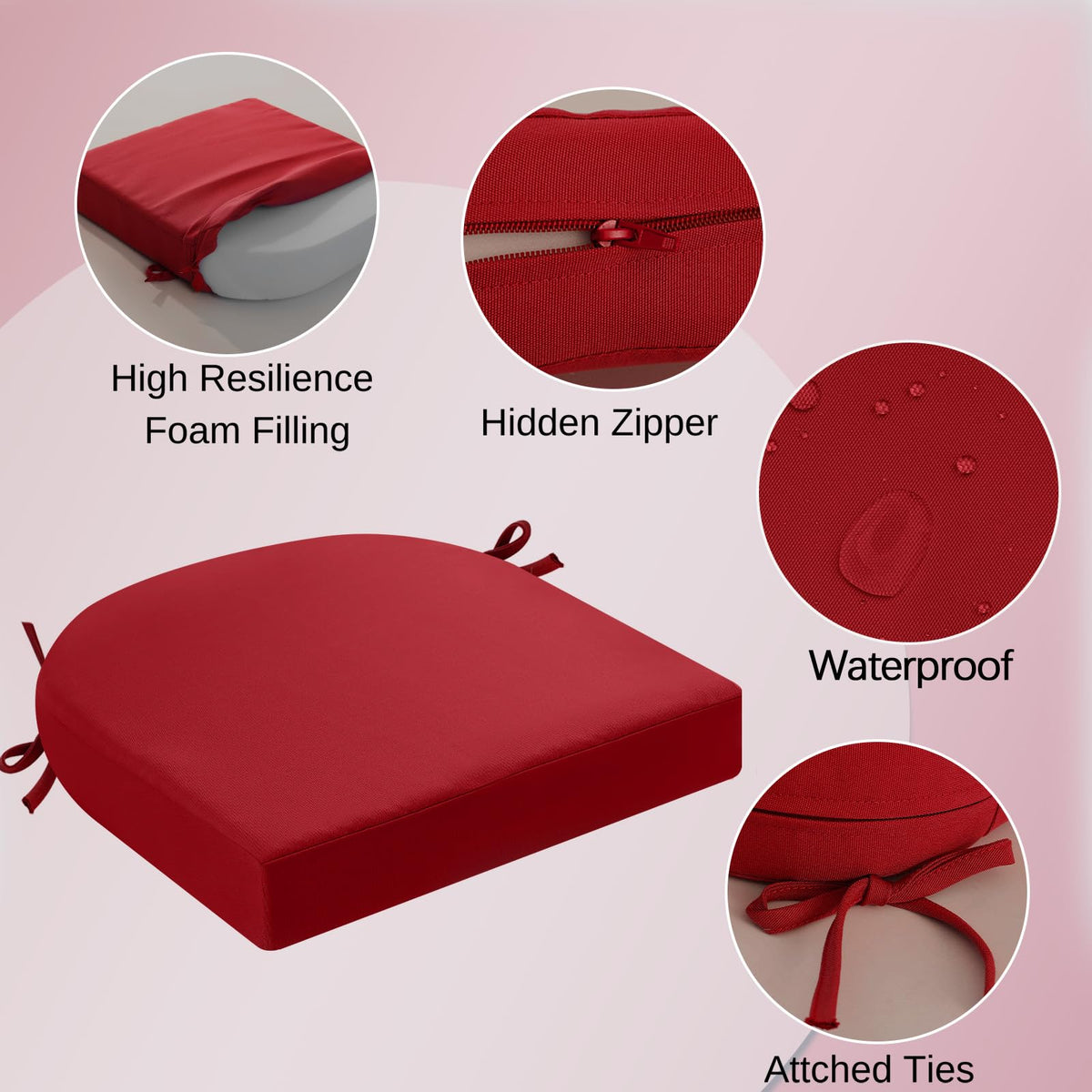 idee-home high-density foam close-up showing resilient support for long seating