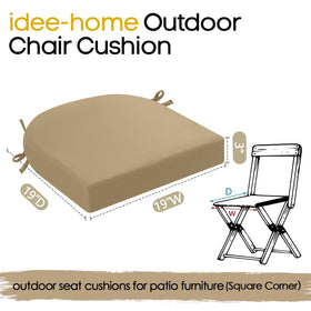 Idee-Home cushions on patio set, enhances outdoor dining comfort