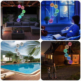 Idefair Solar Wind Chimes solar powered lighting for outdoor areas.