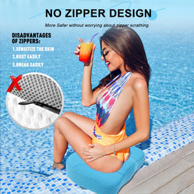 Idle Hippo booster with built-in handle for easy drying and portability.