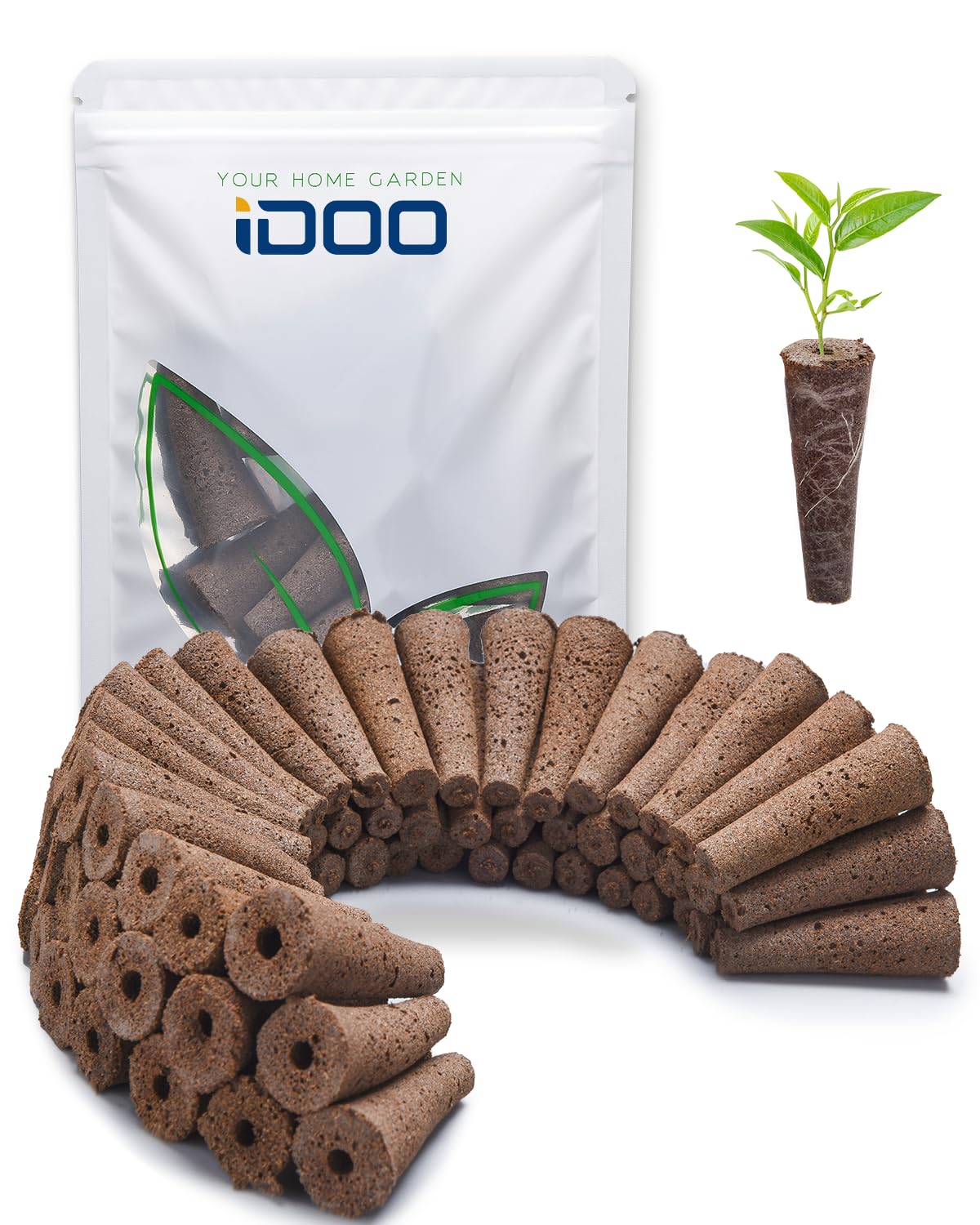 iDOO Growth Sponges 60-pcs pack ready for germination in hydroponics