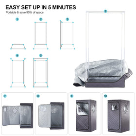 Idotodo 1500W steam generator heats the tent quickly