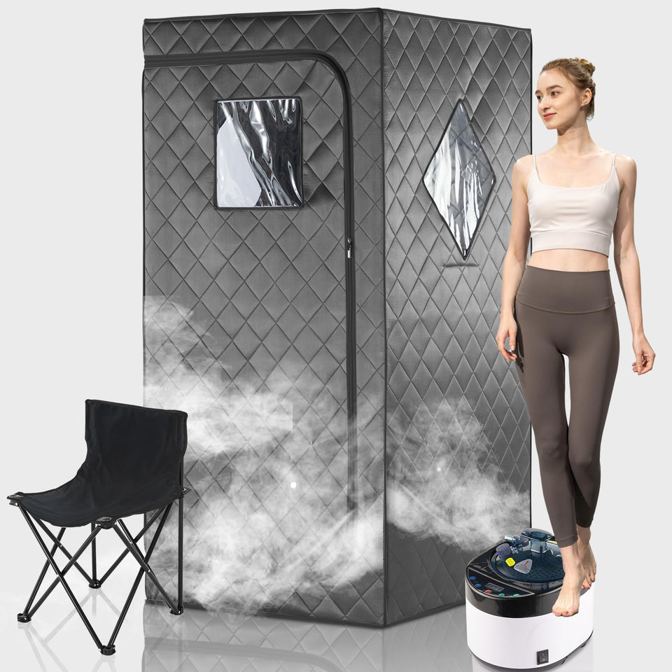 Idotodo fullsize home sauna shows quick, easy setup for fast relaxation