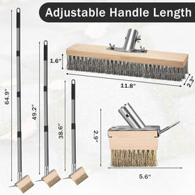 IDUNSEED crack weeder with spike scraper revives bricks and joints.