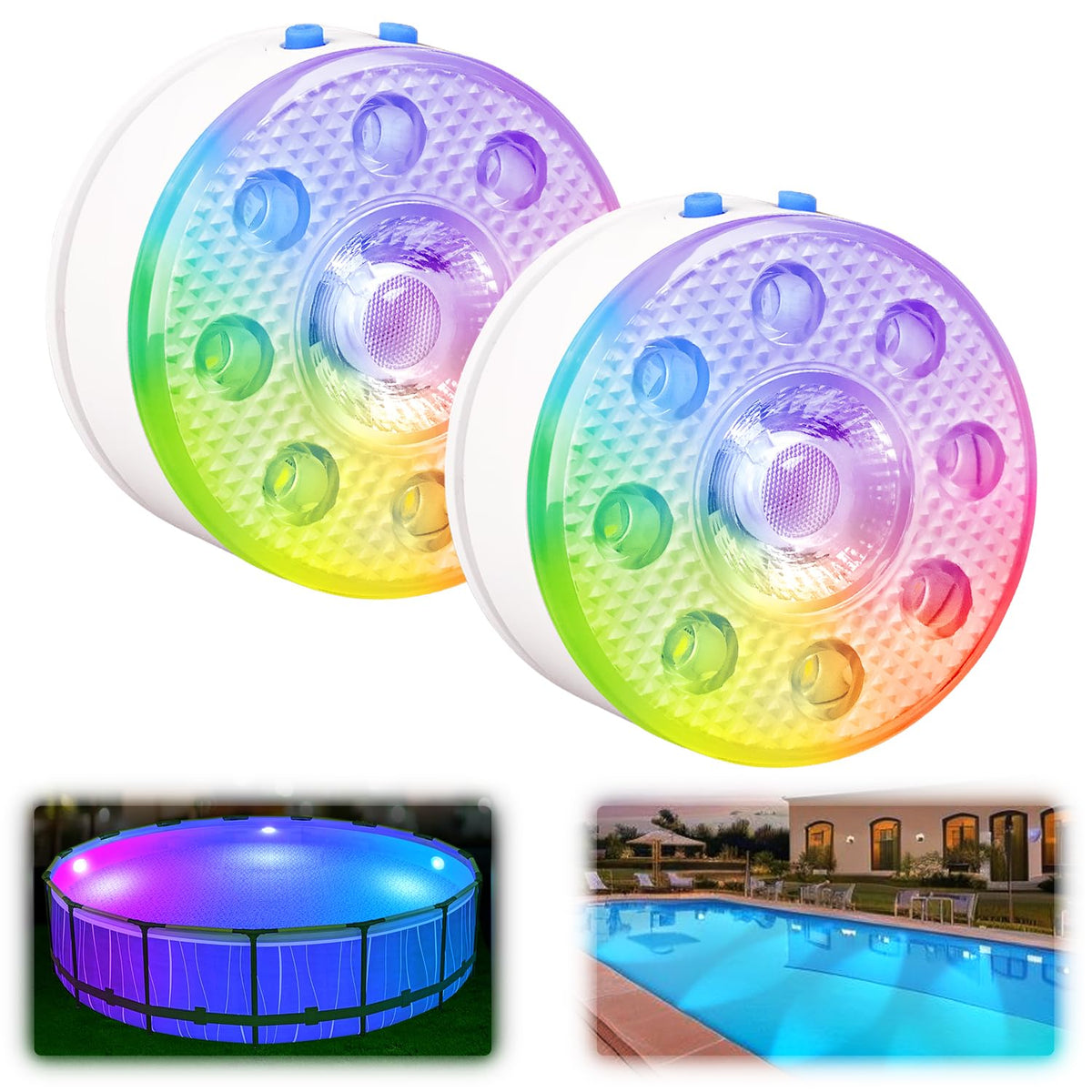 idyl light underwater pool light with remote for vibrant nighttime ambience.